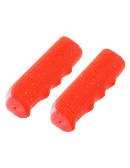 Custom Grips 7/8 long 116mm Kraton Rubber Sparkle/Red.